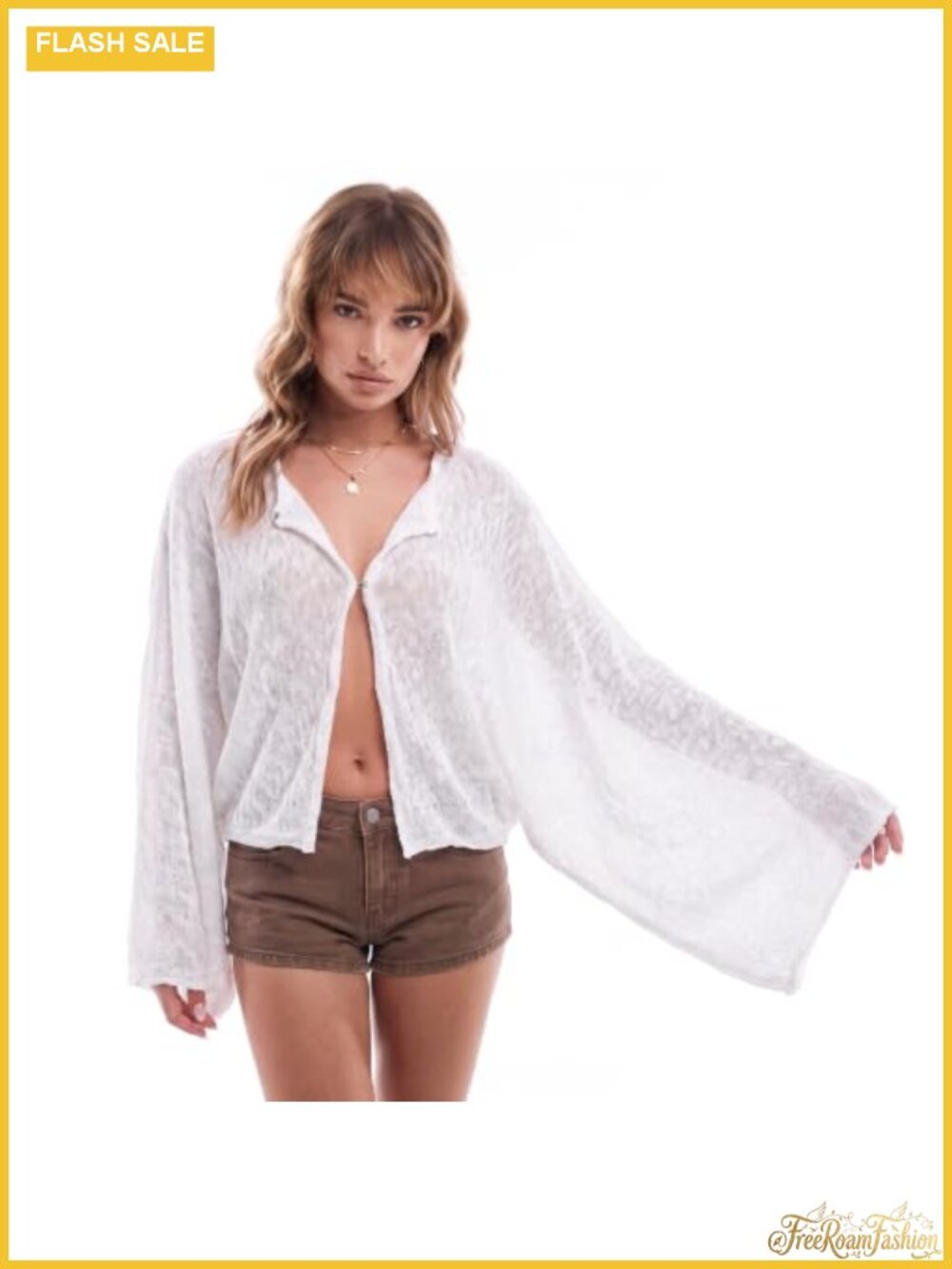 Women Loose Knit Cardigan Boat Neck Hook and Eye Acrylic Fall Sweater